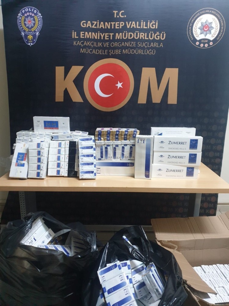 Bin 600 paket kaçak sigara ele geçirildi 