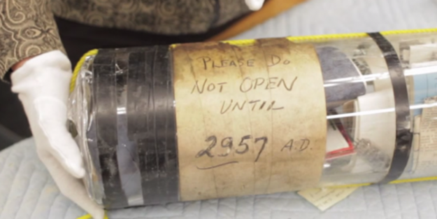 Bin yıllık bir zaman kapsülü bulundu