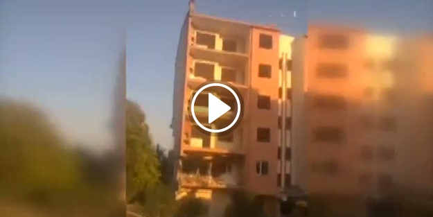Bina saniyeler içinde yıkıldı!
