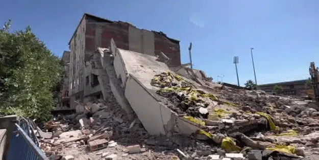 Bina yıkımında facianın eşiğinden dönüldü, valilik soruşturma başlattı