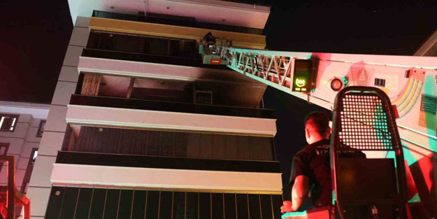 Binada çıkan yangında 6 kişi dumandan etkilendi