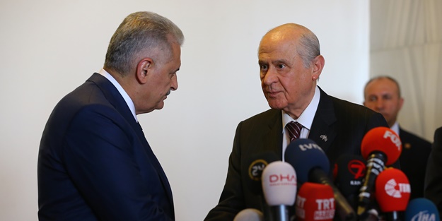 Binali Yıldırım Devlet Bahçeli ile görüştü