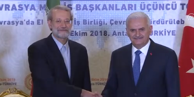 Binali Yıldırım Laricani ile görüştü