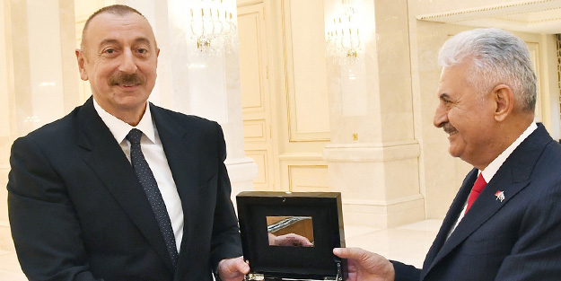 Yıldırım'ın bu sorusuna Aliyev neşeyle cevap verdi