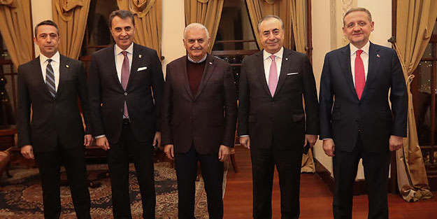 Binali Yıldırım, kulüp başkanlarıyla bir araya geldi