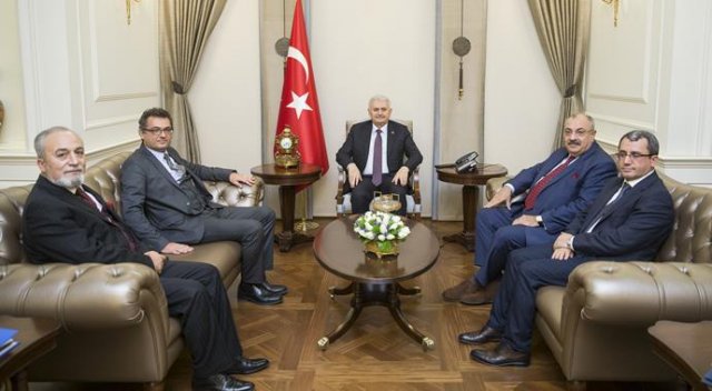 Binali Yıldırım, Tufan Erhürman'ı kabul etti