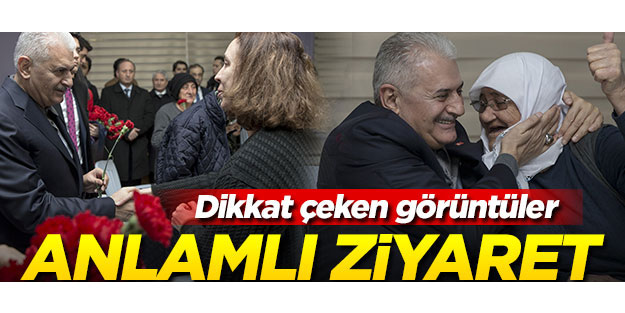 Binali Yıldırım'dan anlamlı ziyaret... Dikkat çeken görüntüler!