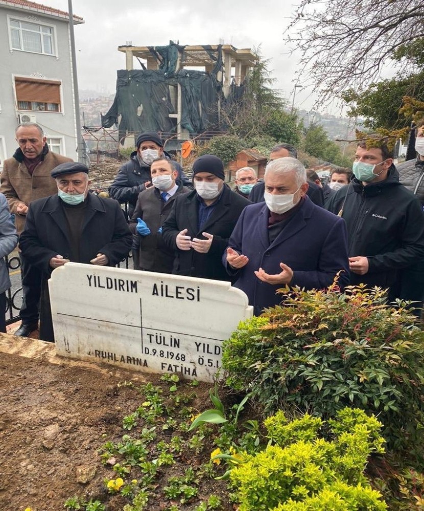 Binali Yıldırım’ın kayınvalidesinin cenazesi toprağa verildi 