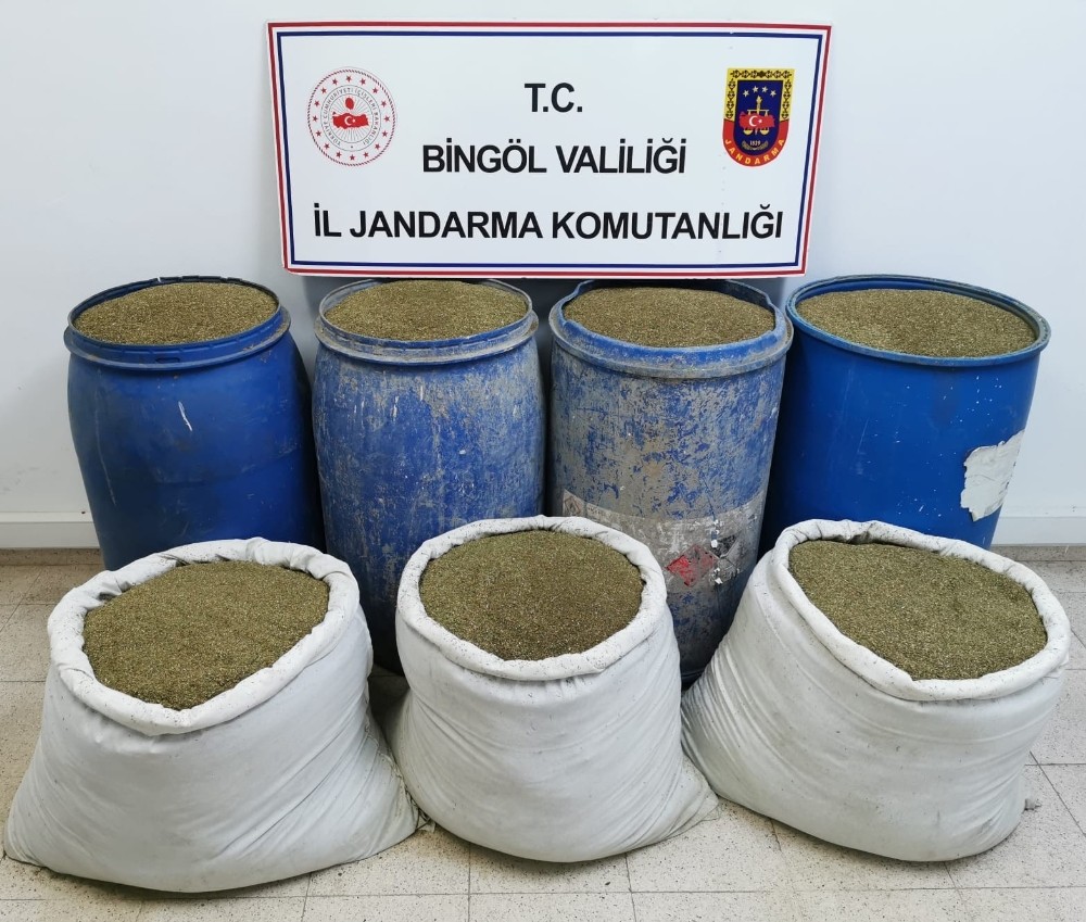 Bingöl’de 504 kilo esrar ele geçirildi 