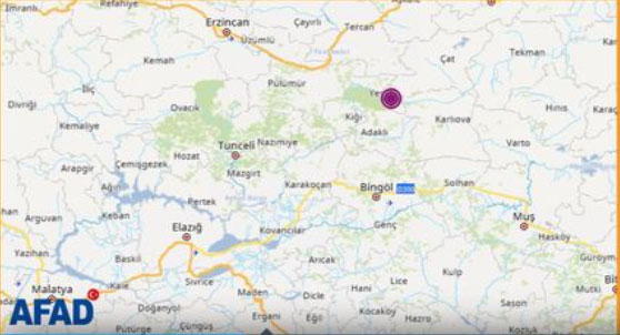 Bingöl’de deprem mi oldu? Bingöl depremi büyüklüğü kaç?