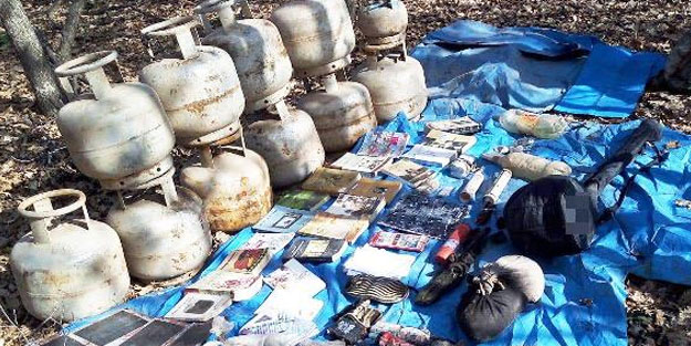 PKK'nın kullandığı 6 odalı sığınak imha edildi