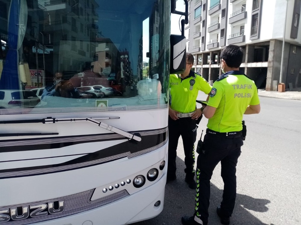 Bingöl’de tedbirleri ihlal eden firma ve yolculara 4 bin 718 TL ceza kesildi 