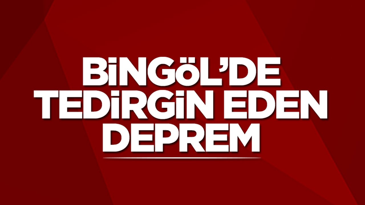 Bingöl'de tedirgin eden deprem