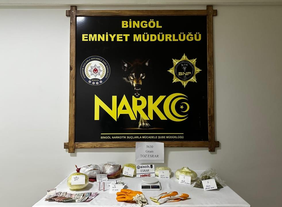 Bingöl’de uyuşturucu operasyonu