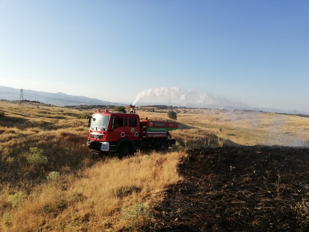Bingöl’de yangın ormana sıçramadan söndürüldü 