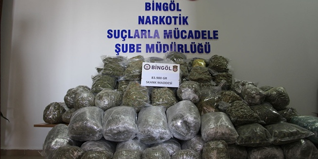 Bingöl’de yüklü miktarda uyuşturucu ele geçirildi!