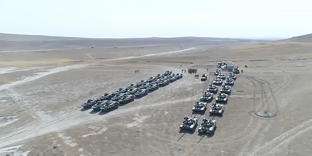 Binlerce asker, füzeler, tanklar... Türk İHA'larını peş peşe havalandırdılar