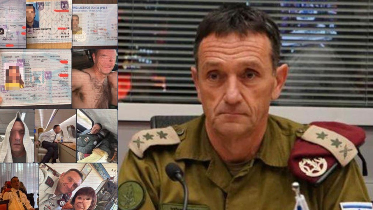 Binlerce gizli bilgi ifşa oldu: Siyonist genelkurmay başkanının zulası patlatıldı