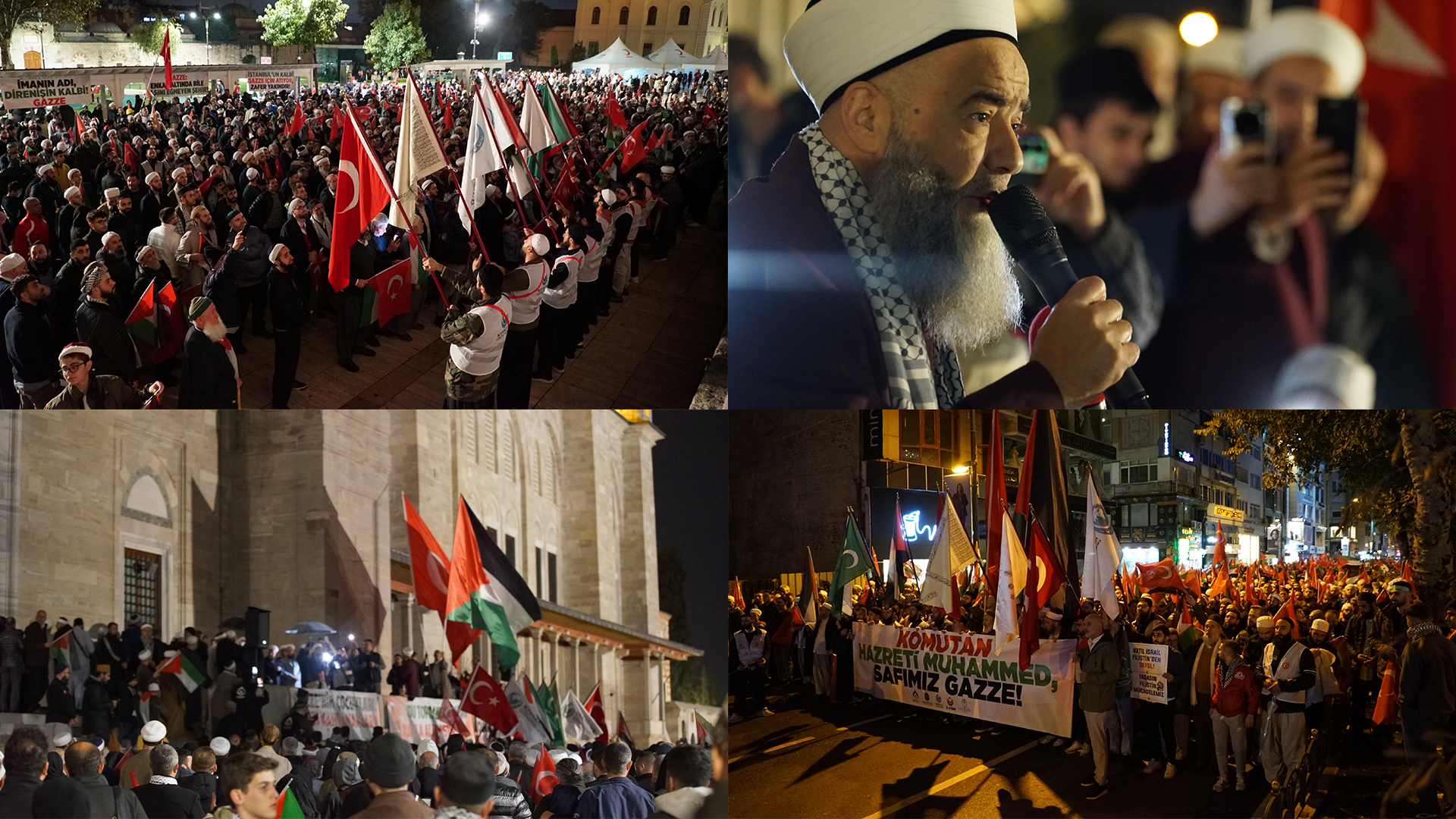 Binlerce Gönül Gazze İçin Ayağa Kalktı: İstanbul’da Vatandaşlar Gazze İçin Yürüdü!