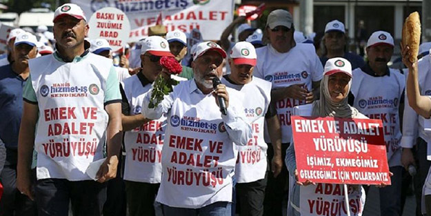 Binlerce HAK-İŞ'li İBB önünde toplanıyor