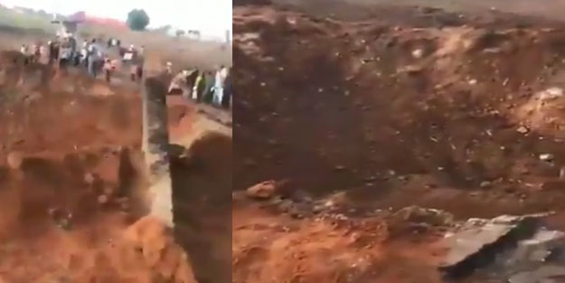 Bir anda dev çukur oluştu! 70 ev yıkıldı, 13 kişi öldü