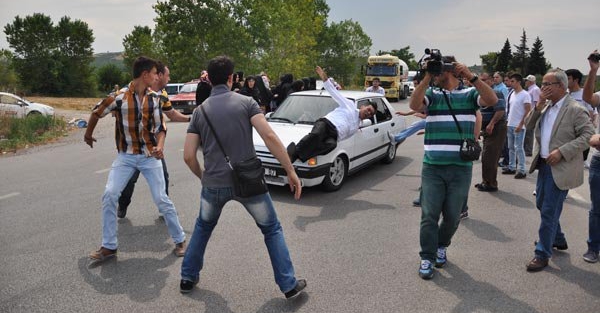 Bir anda gaza bastı ve..