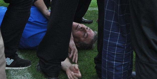 Bir anda yere yığıldı!