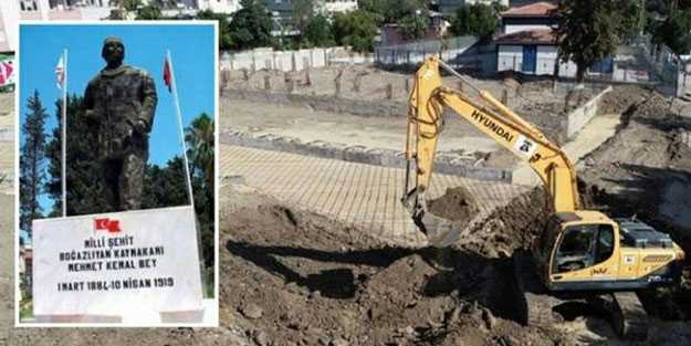 Bir CHP klasiği! Milli şehidin anıtının yerine 'Casper' koydular