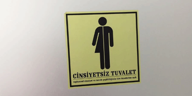 Bir cinsiyetsiz tuvalet de o üniversitede!