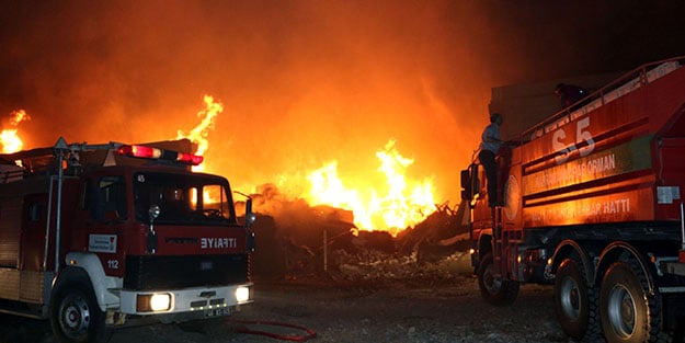 Bir fabrika yangını haberi de Kahramanmaraş'tan!