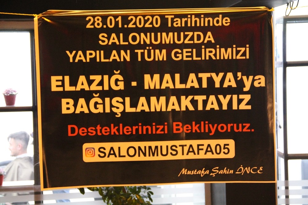 Bir günlük kazancını depremzedelere bağışladı 