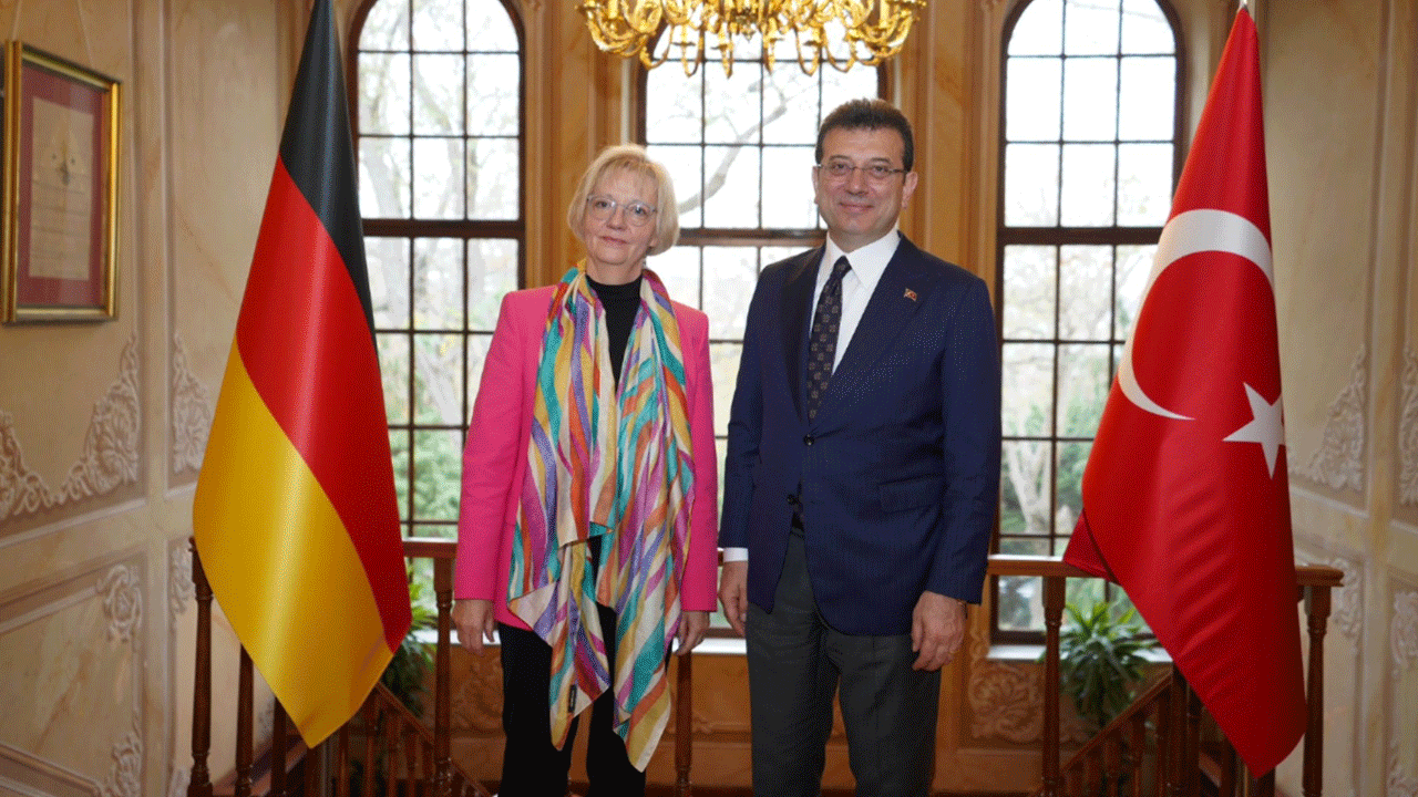 Bir hafta önce Almanya’daydı bugün de Alman elçiyi ağırladı! Ekrem’in Almanlarla arasından su sızmıyor