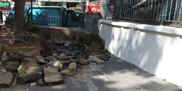 Bir ihbarla kazı durduruldu! Alana güvenlik şeridi çekildi