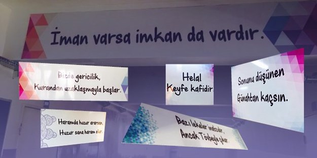 Bir İmam-Hatip Ortaokulu duvarlarında ilginç duvar yazıları