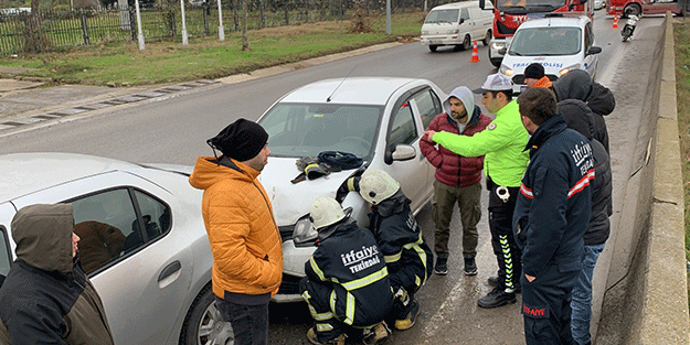 Bir korna çaldı! Olanlar oldu