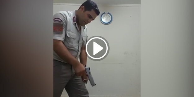 Bir şarjör mermiyi 3 saniyede boşalttı...