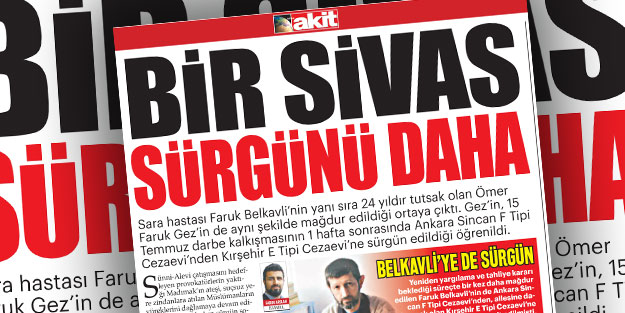 Bir 'Sivas' sürgünü daha