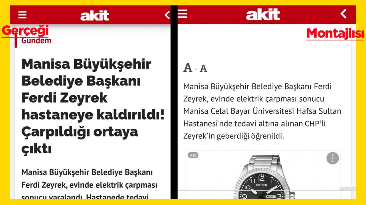 Bir yanda gerçek bir yanda yalan! İşte Akit’e yapılan montajlı ve organize saldırı