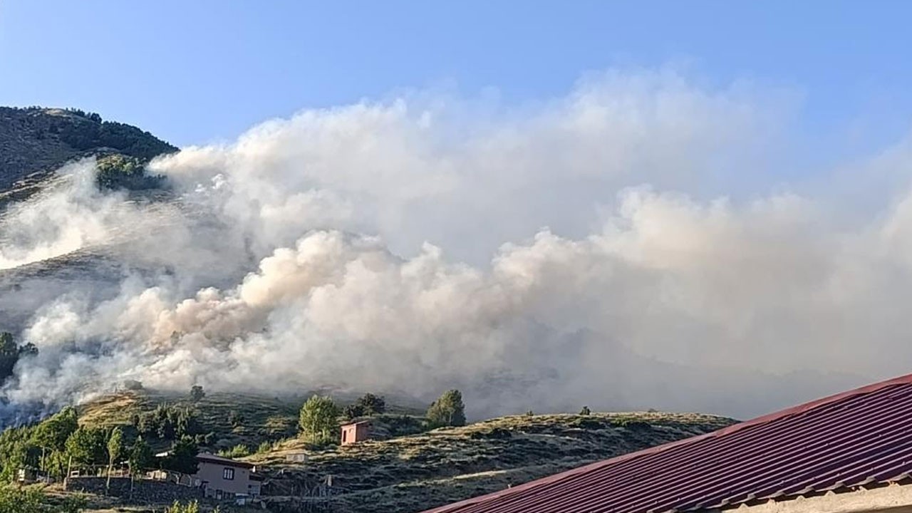 Bir yangın haberi de Bingöl'den!