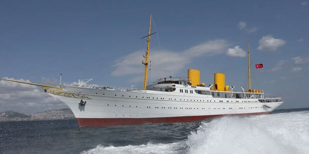 Bir zamanlar fuhuş amaçlı kullanılıyordu! Atatürk'ün mirası Savarona denizle buluştu