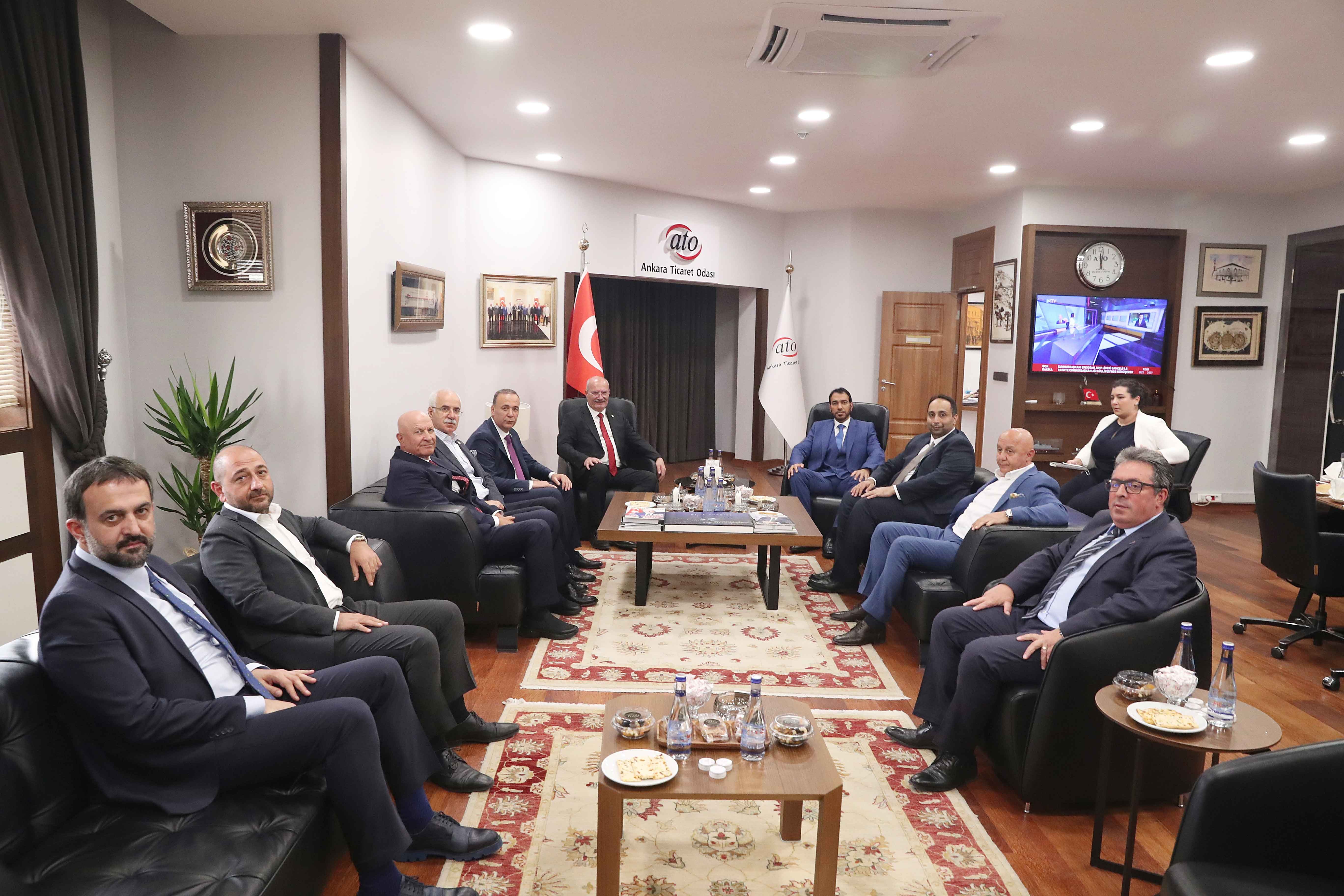 Birleşik Arap Emirlikleri Büyükelçisi Aldhaheri, ATO Başkanı Baran'ı ziyaret etti...