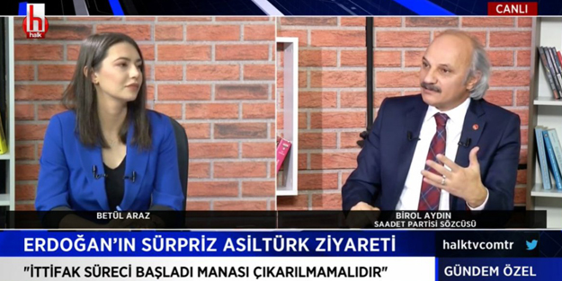 Birol Aydın Halk TV'den açıkladı: AK Parti ile Saadet arasında ittifak yok