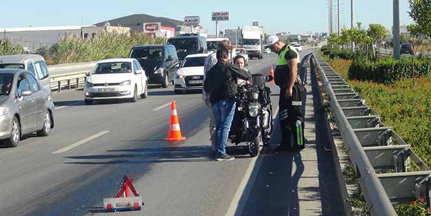 Bisikletli Rus turist D-400'ü birbirine kattı