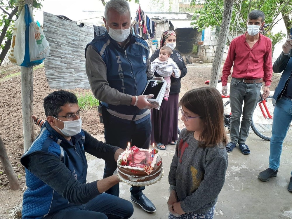 Bismil Belediyesinden kız çocuğuna doğum günü sürprizi 
