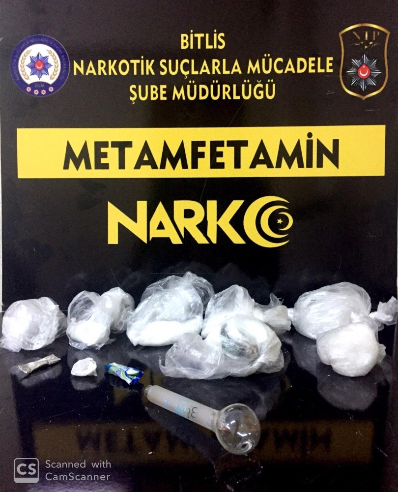 Bitlis’te 107 gram metanfetamin ele geçirildi 