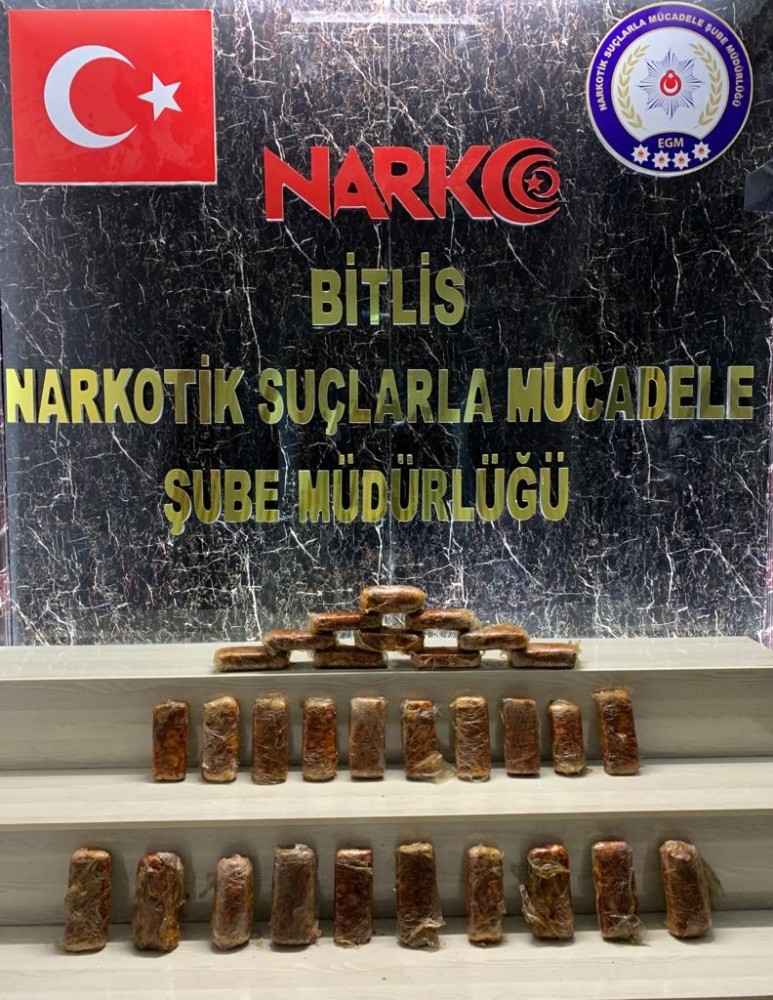 Bitlis’te 18 kilo 900 gram eroin ele geçirildi 