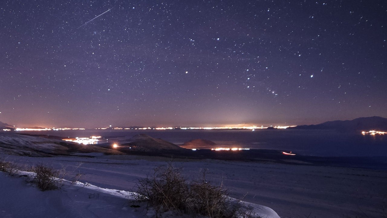 Bitlis’te gökyüzü alev aldı! Geminid meteor yağmuru nefes kesti