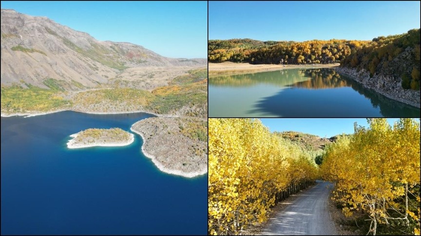 Bitlis'te göz kamaştıran mevsim değişimi! Renkler adeta kartpostalı andırıyor!