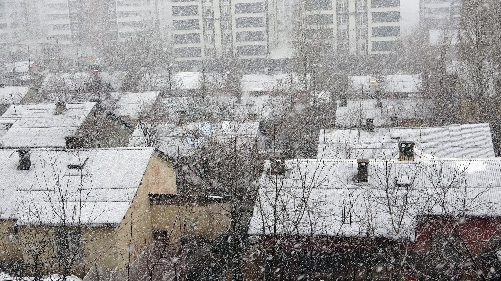 Bitlis’te lapa lapa kar yağışı 