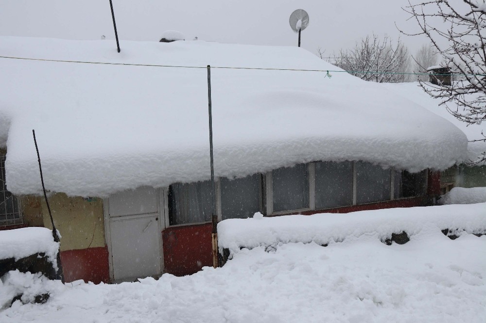 Bitlis’te tek katlı evler kara gömüldü 40 köy yolu ulaşıma kapandı 